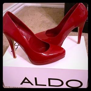 Patent Red Aldo Heels